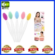 Revitalize Your Smile: 5 Pcs Lip Scrub Brush Set for Smoother, Healthier Lips