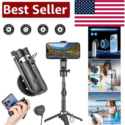 Lightweight Aluminum MagSafe Selfie Stick Tripod for iPhone & Android Devices
