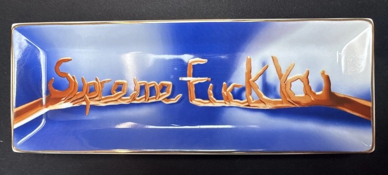 Supreme F**k You Tray Blue FW18
