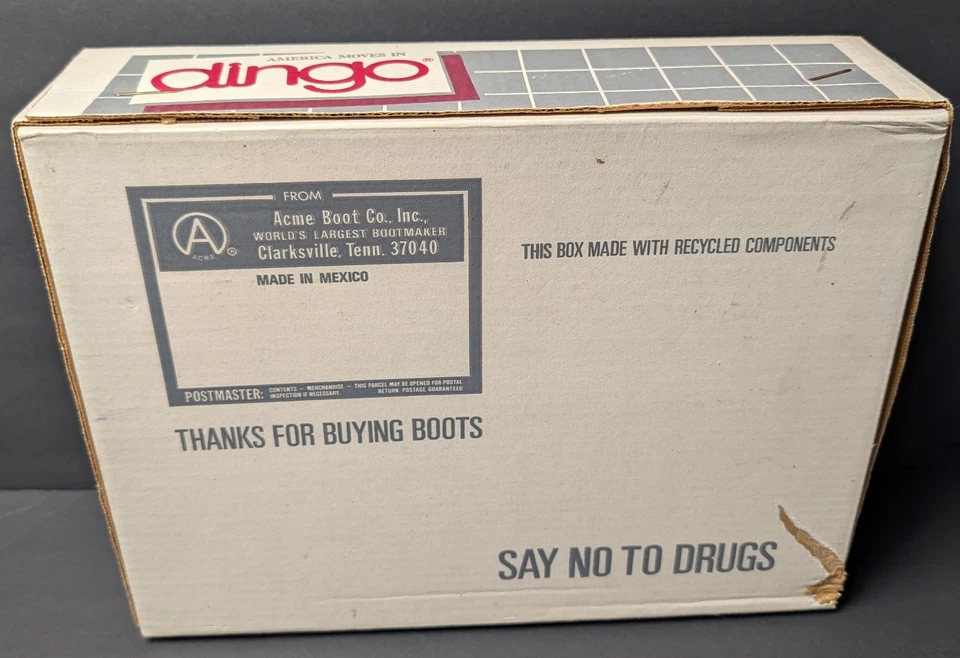 De Colección Dingo Botas Vaqueras Western MUJER TALLA 8.5M 70s 80s Whipstitch Caramelo Tostado Foto 4 de 4