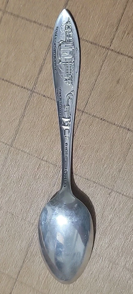 Antique Silver Spoon New York World's Fair 1946, Watson Sterling Theme Building  - Image 2 of 4