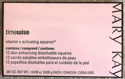Mary Kay Timewise Vitamin C Activating Squares 12 Pack DISCONTINUED NEW