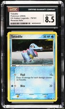 *POP 9* CGC 8.5 Totodile Reverse Foil EX Hidden Legends 79/101 Pokemon 2004 MINT on eBay