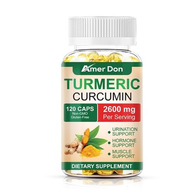 120Capsules Turmeric Curcumin 2600mg Herbal Root Extract w/ BioPerine Joint Pain