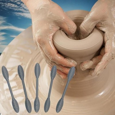 5Pcs Texture Tool Set For Art Projects, Oval Pattern Rollers Kit For DIY Cra-lk
