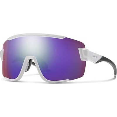 NWT SMITH Unisex Wildcat Sunglasses w ChromaPop Lens,White/Red Mirrored Lens