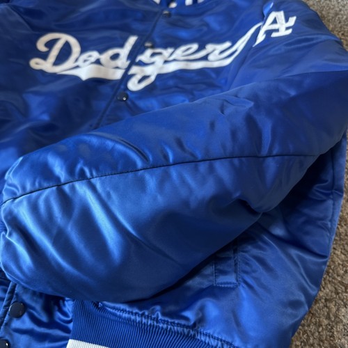 VTG Los Angeles Dodgers MLB Eastport 80's Blue Satin Jacket Men's X LARGE - Picture 9 of 24