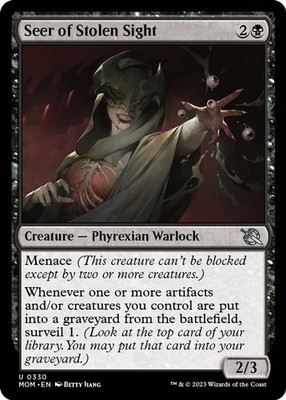 2023 Magic: The Gathering: MOM - Seer of Stolen Sight (#330, U, Near Mint)