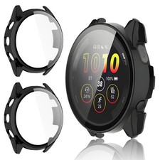 2 Pack for Garmin Forerunner 165 165 Music Screen Protector Case Full Cover...
