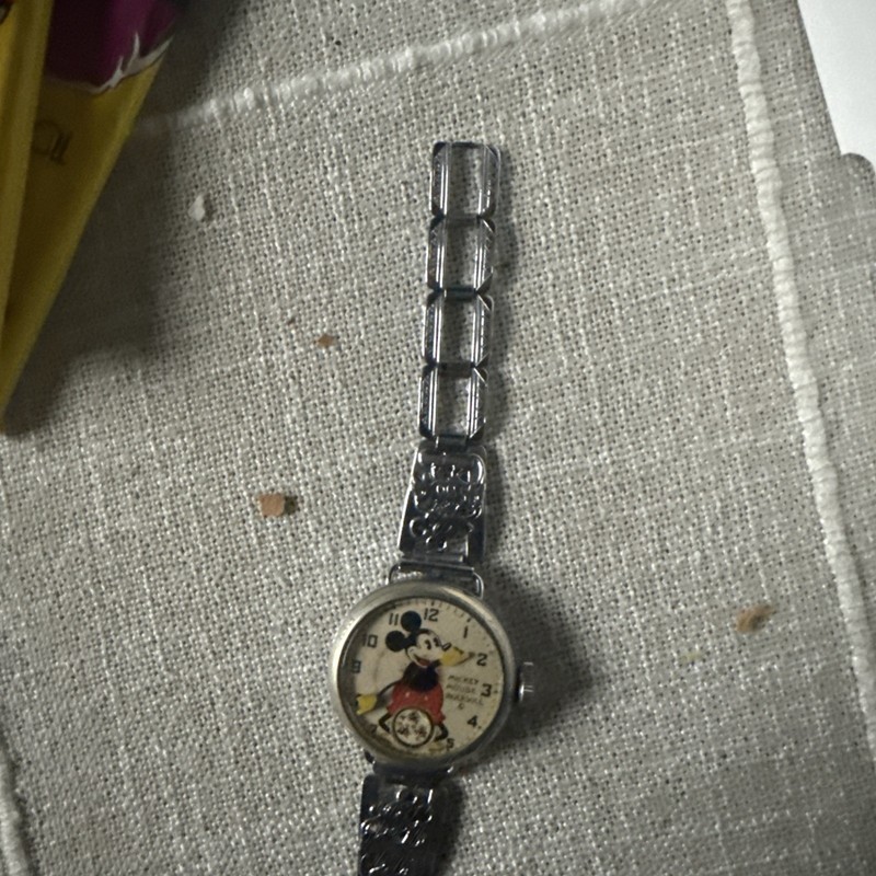 1930s Mickey Mouse Ingersoll Wirelug Watch Vintage Watch  Sears NR 