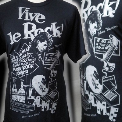 JOHNNY DONNERS VIVE LE ROCK EINZIGARTIGES PUNK T-SHIRT LARGE BAD CLOWN KLEIDUNG LAMF