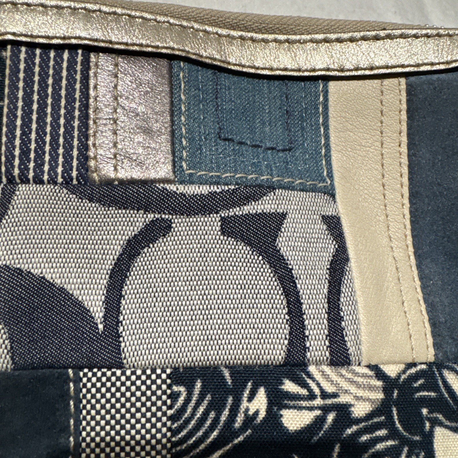 2009 Coach Denim Patchwork Shoulder & Cross-Body … - image 12