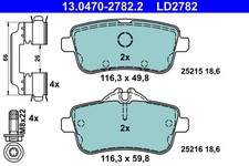 BREMSBELAGSATZ FÜR MERCEDES-BENZ M-KLASSE (W166) - ATE 13.0470-2782.2 BREMSBELAGSATZ FÜR MERCEDES-BENZ M-KLASSE (W166) - ATE 13.0470-2782.2