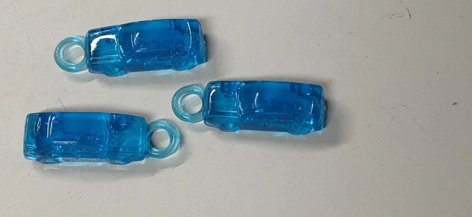 Mini Modellino FIAT TEMPRA in plastica azzurra set 3 pezzi Gadget Fiat 80/90 - Immagine 2 di 4