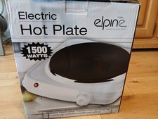 SINGLE ELECTRIC HOT PLATE COOKING HOB STOVE COOKER BOILING RING - WHITE NEW