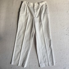 Lands End women  s pleated-front chino trousers Traditional Fit White
