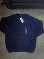 NWT Dockers Men  s Textured Block Navy Pullover Sweater Size X Large