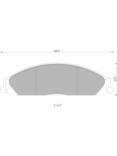 Bosch Brake Pad Front Set fits Ford Falcon 2.0 FG EcoBoost (DB1473BL) - Picture 5 of 12