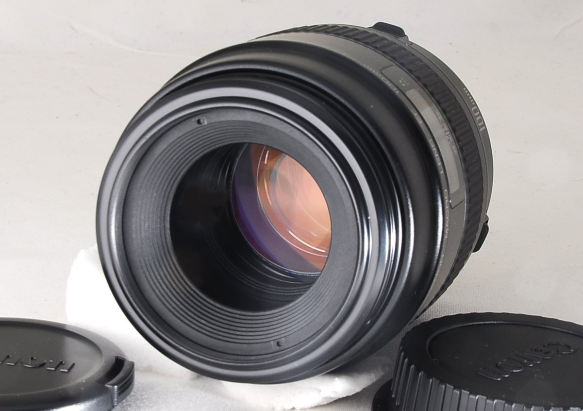 Canon [Near Mint] EF 100mm F/2.8 Macro EF mount With Lens caps from Japan
