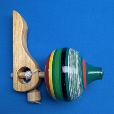 Vintage 2004 Costa Maya Wooden Spinning Top w...