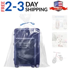 Jumbo Clear Storage Bags, Pack of 6, 40" x 60" XXL Dustproof Suitcase Bags, W...