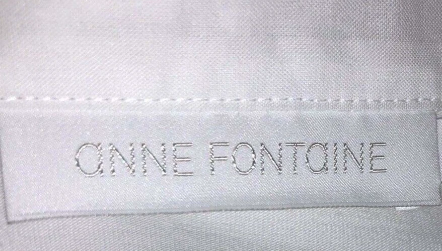 ¡OFERTA! 595 ¡HERMOSO! BLUSA ORGANZA ANNE FONTAINE FRANCIA TALLA 38-40 EE. UU. Pequeña Foto 2 de 4