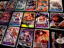One Piece tcg gioco di carte collezione 100 carte lotto misto con 10 FOILS