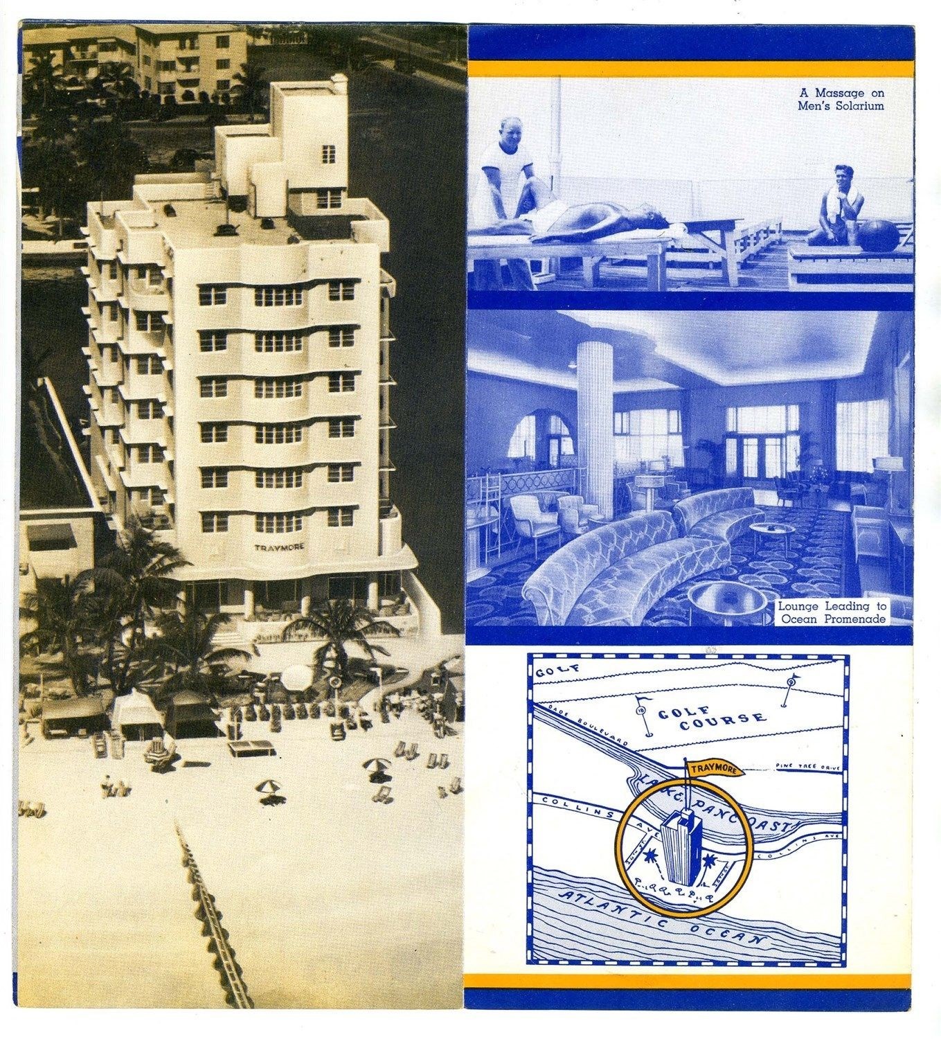 The Traymore Hotel Brochure Miami Beach Florida 1930's Art Deco 