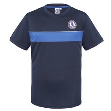 Chelsea Football Club Official Soccer Gift Boys Poly Training Kit T-Shirt