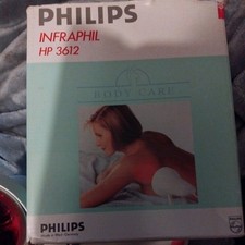 Retro Vintage Philips Infraphil HP 3612 Infrared Heat Lamp Health Care, Box Inst