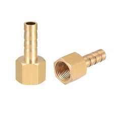 Brass Barb Hose Fittings Connector Adapter 6mm Barbed x G1/8 Female Pipe 2pcs