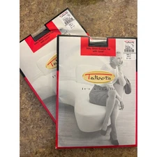 Talbots Navy Blue Control Top Nylons Pantyhose Women's Size C Set of two