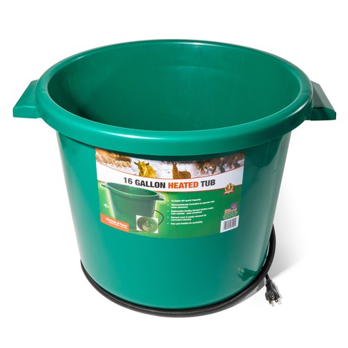 Farm Innovators Heated Bucket, Livestock Water Bowl w/Heating, 16 Gal (Used)