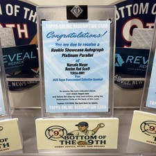 2025 Topps Transcendent Rookie Showcase Auto Platinum 1/1 Marcelo Mayer #TCRSA