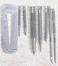 Lufkin #71E #71A #88, 7 Tool Machinist Punch Lot Of Tools Made in USA