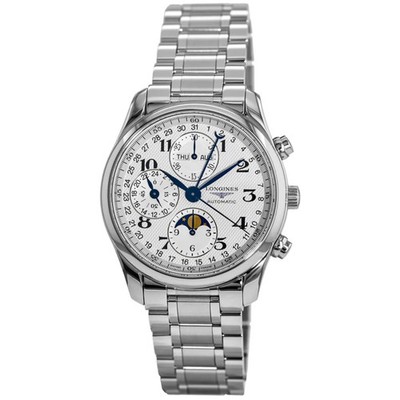 New Longines Master Collection Moonphase Chronograph Men's Watch L2.673.4.78.6