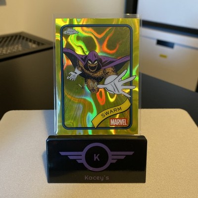 2025 Topps Chrome Marvel Swarm Yellow Lava Refractor #16