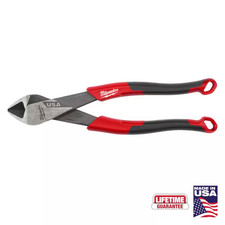 Milwaukee Diagonal Cutting Pliers 8 Inch Wire Cutters Comfort Grip USA Made