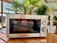 Microwelle Silber 700Watt Mit Grill 1000W Top Zustand