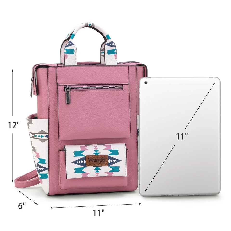 Montana West Wrangler Mochila Azteca Cartera para Mujer Moda Damas Cremallera Trasera... Foto 3 de 4