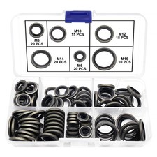YIXISI 100 St&uuml;cke 6 Gr&ouml;&szlig;en M6 / M8 / M10 / M12 / M14 / M16 Bonded Seal Di
