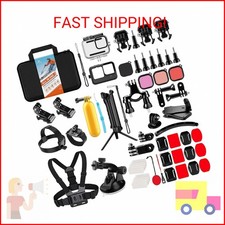 HONGDAK Action Camera Accessories Kit for GoPro Hero 13 12 11 10 9 Black, Waterp