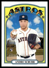 Andre Scrubb RC 2021 Topps Heritage #592 Houston Astros 30082 Baseball Card