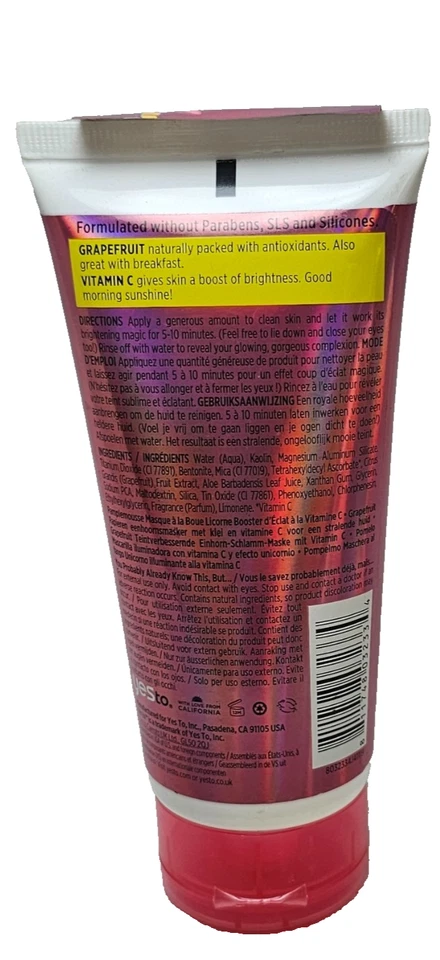 Vitamin C Unicorn Mud Mask Brightening For Dull & Uneven Skin PINK MASK FORMULA - Image 2 of 2