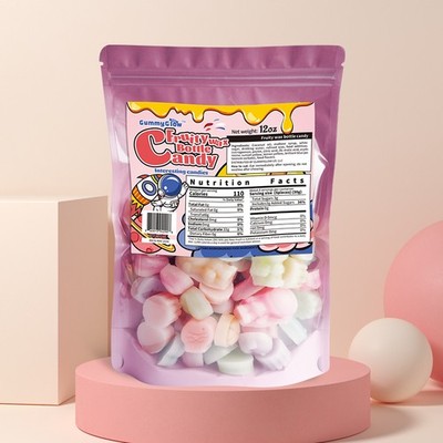 GummyGlow Wax Candy 12oz   Assorted Shapes, 5 Fruit Flavors, Party Treat Snack