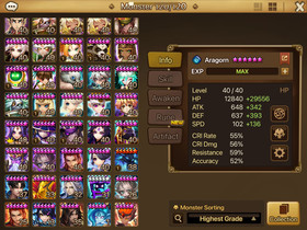 Summoners War Global 12LD5: 142 reg. 5 stars🔥 **HOT** My own Personal Account