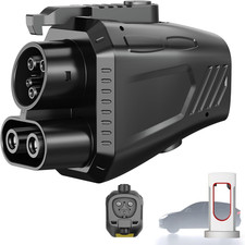 Fast Charge EV Adapter Compatible with NACS Chargers and CCS1 Electric Vehicles