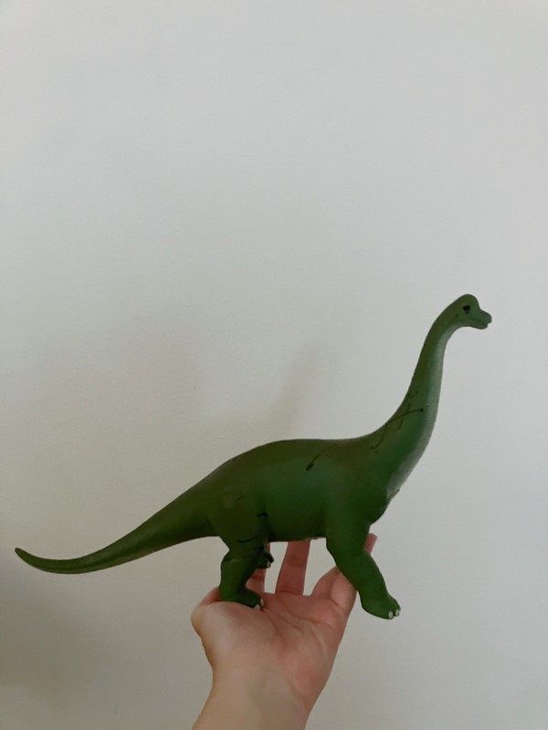 Green Long-Neck Dinosaur Toy Figure Pretend Play Dinosaurs Ages 3-7