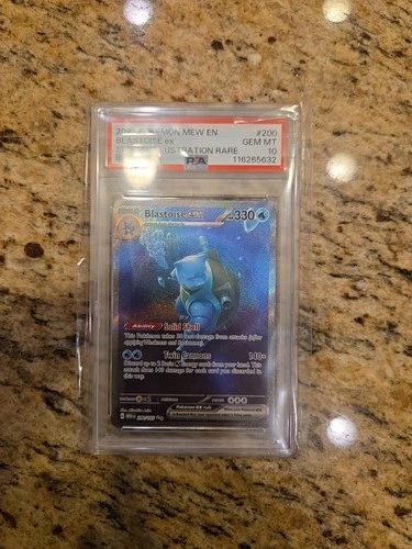 2023 POKEMON MEW EN-151 SIR #200 BLASTOISE EX PSA 10 ENGLISH