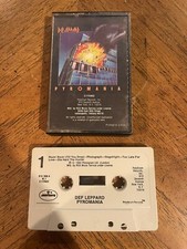 Def Leppard Pyromania CASSETTE Tape 1983 Mercury 810 308-4 M1 Photograph OOP 